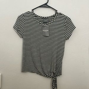Striped Blouse with side tie